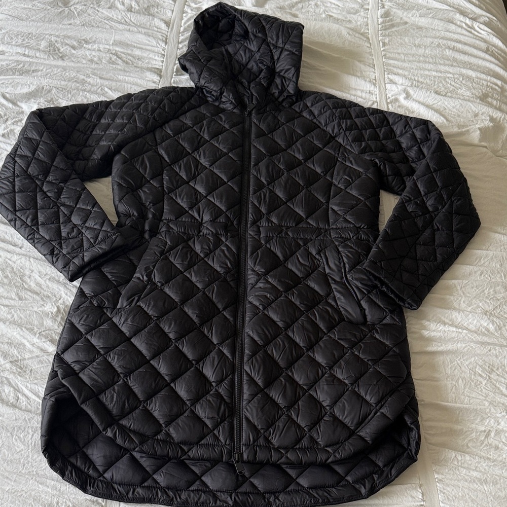Athleta Women's Black Quilted Puffer Jacket